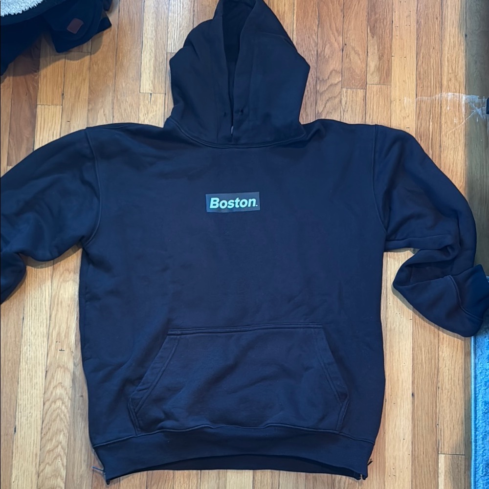 Black Boston Hoodie